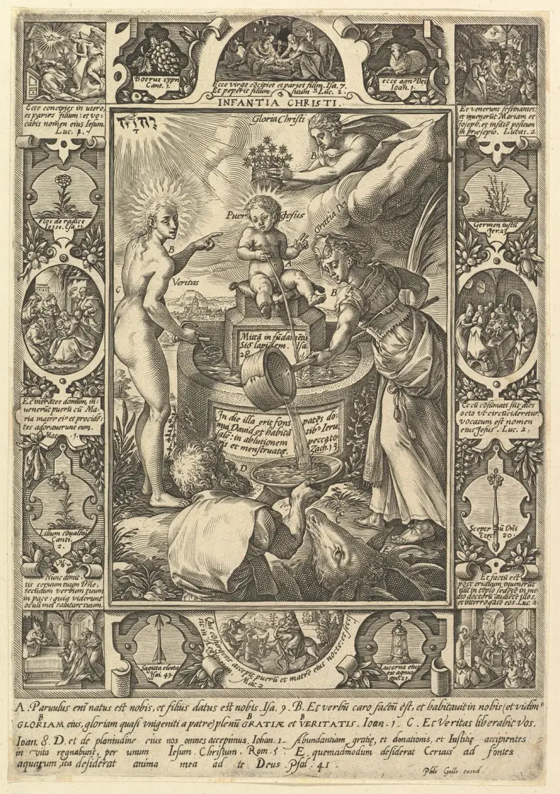 Kristusbarnet av Hendrick Goltzius