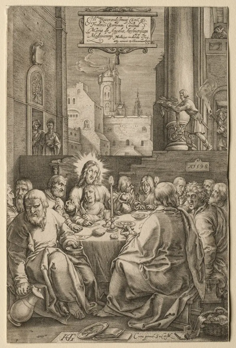 Nattvarden av Hendrick Goltzius
