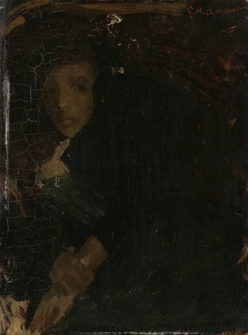 MCJ (Marie) Jordan (1866-1948), The Artist’s Wife av George Hendrik Breitner