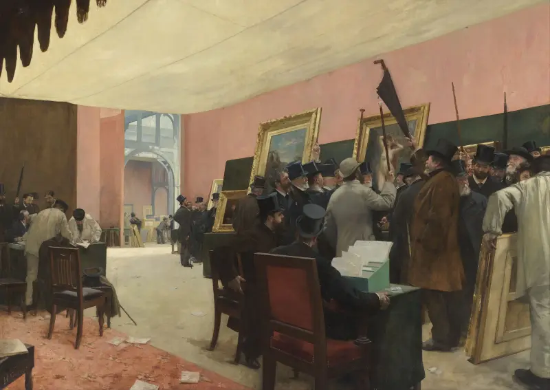 A Session of the Painting Jury av Henri Gervex