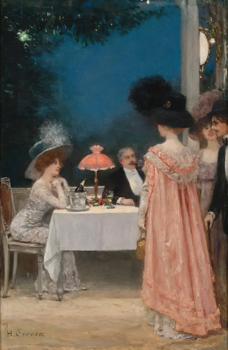 Middag på Pavillon d'Armenonville av Henri Gervex