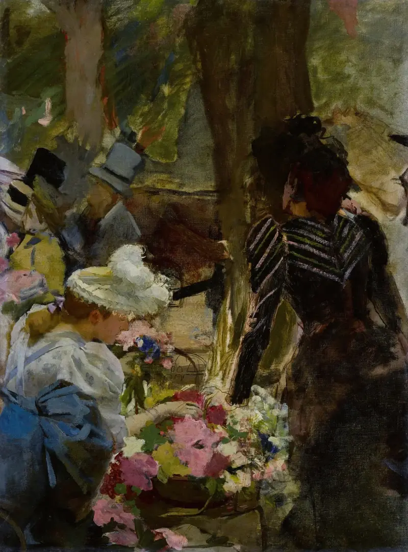 Blomstermarknaden av Henri Gervex