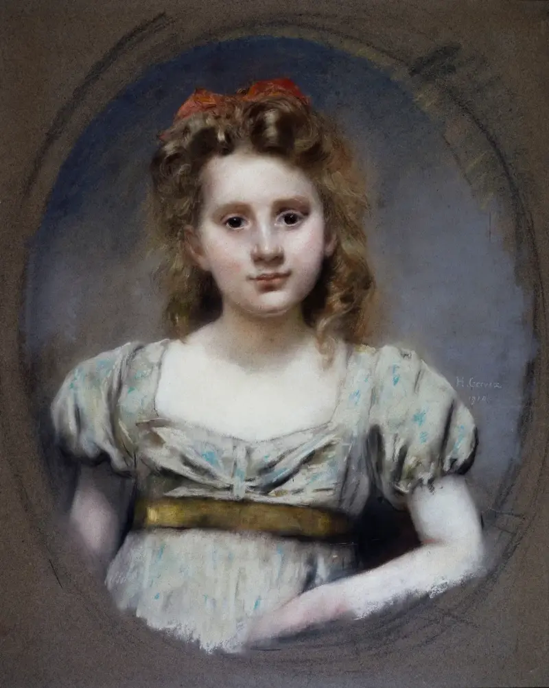 Portrait de Mlle Suzanne Malvesin à 12 ans av Henri Gervex