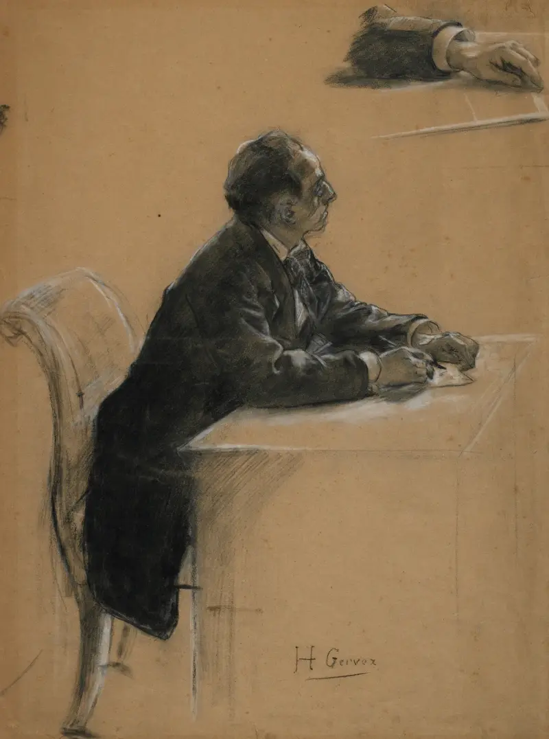 Study for The Civil Marriage av Henri Gervex