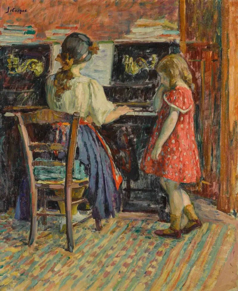 Lekcja fortepianu (Marthe i Nono), Henri Lebasque