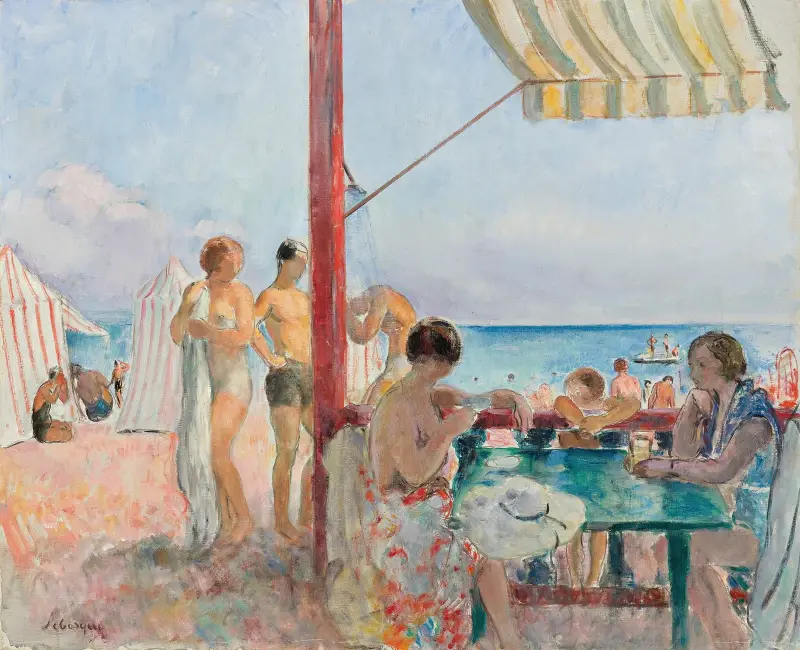 Die Bar am Strand von Henri Lebasque