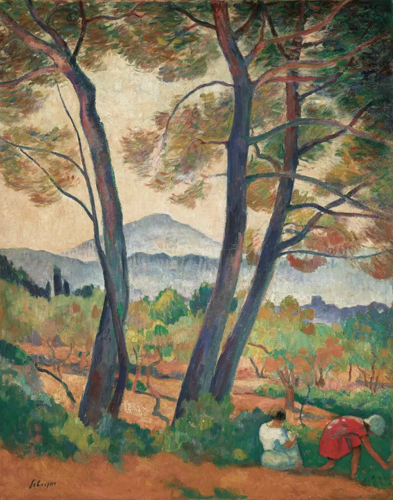 Sanary, utsikt mot Cap Sicié av Henri Lebasque