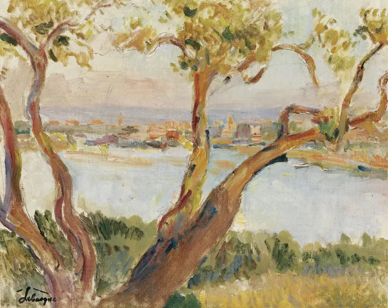Blick auf Antibes von Henri Lebasque