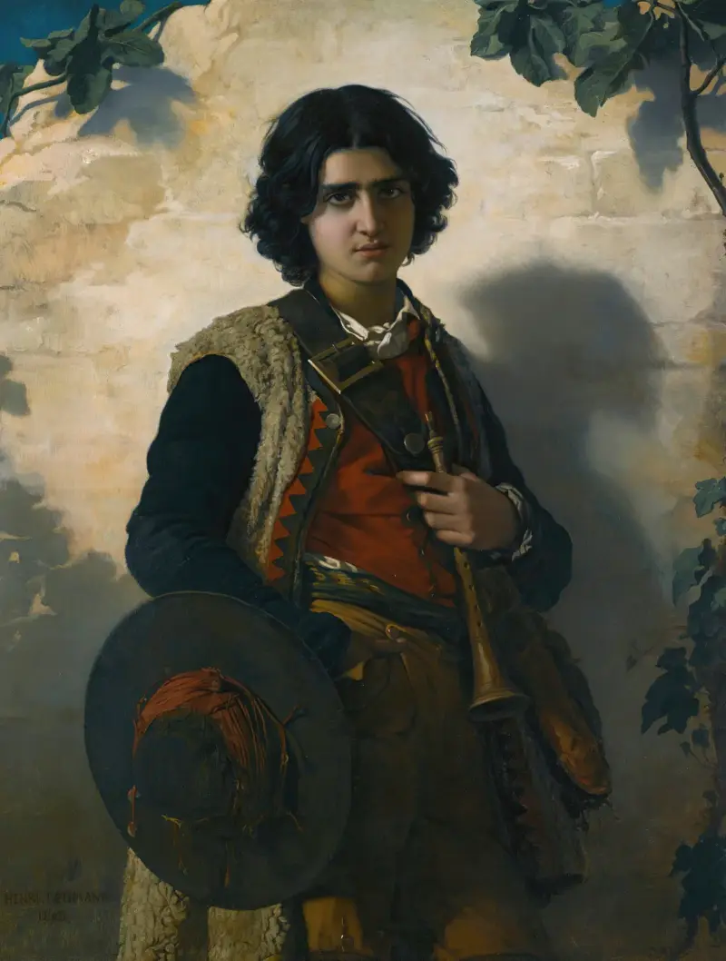Der italienische Pfeifer von Henri Lehmann