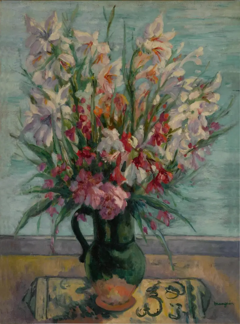 Lauriers-roses devant la mer av Henri Manguin