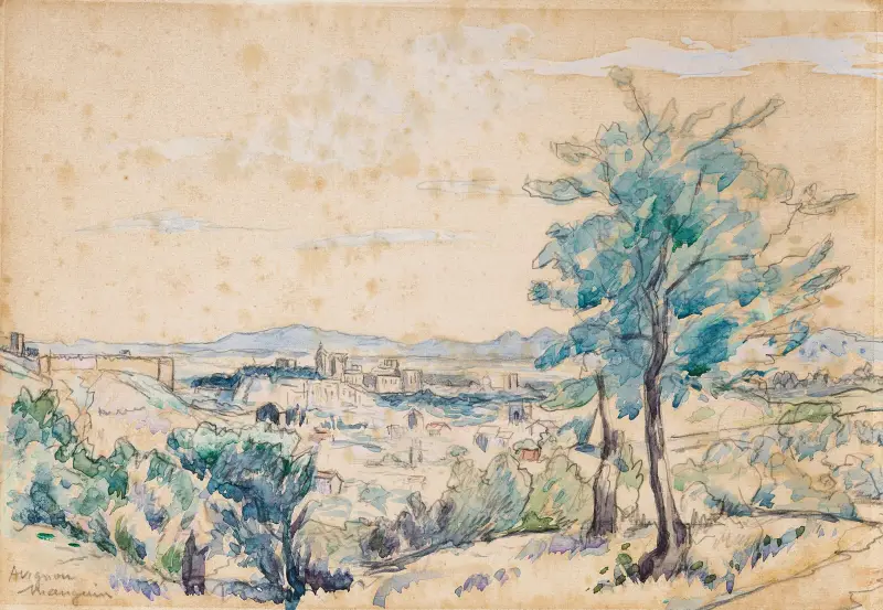 Le Palais des Papes – Avignon av Henri Manguin