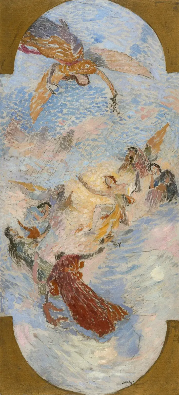 Apollon et les muses av Henri Martin