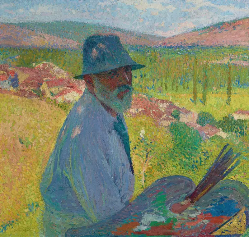 Självporträtt i La Bastide-du-Vert av Henri Martin