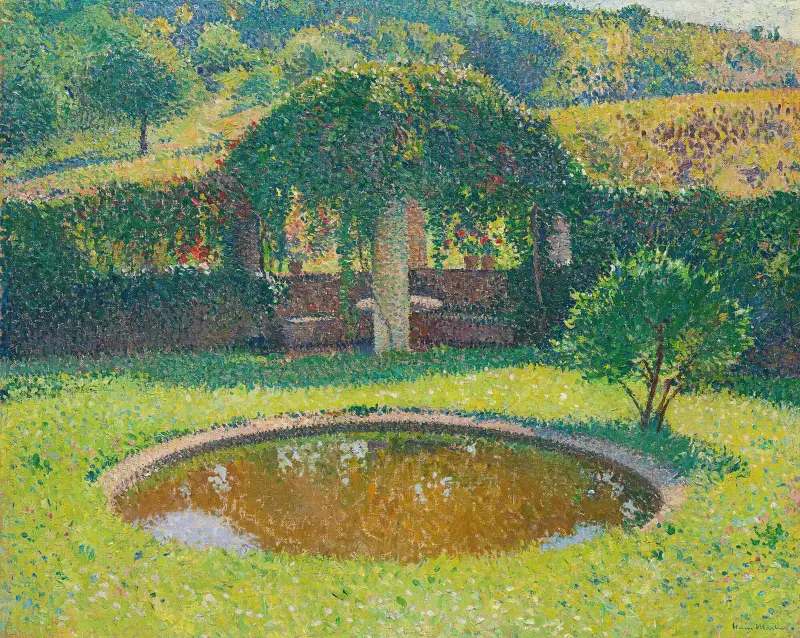 Bassin Et Tonnelle Sud-Ouest Du Parc De Marquayrol av Henri Martin