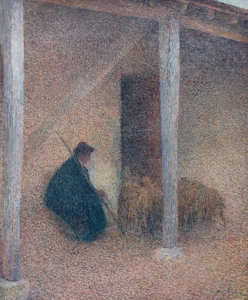 Herde som kommer hem med fåren av Henri Martin