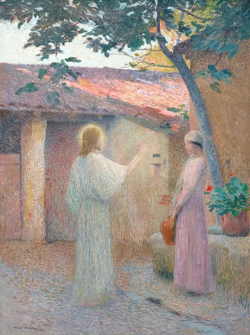 Kristus och kvinnan från Samaria av Henri Martin