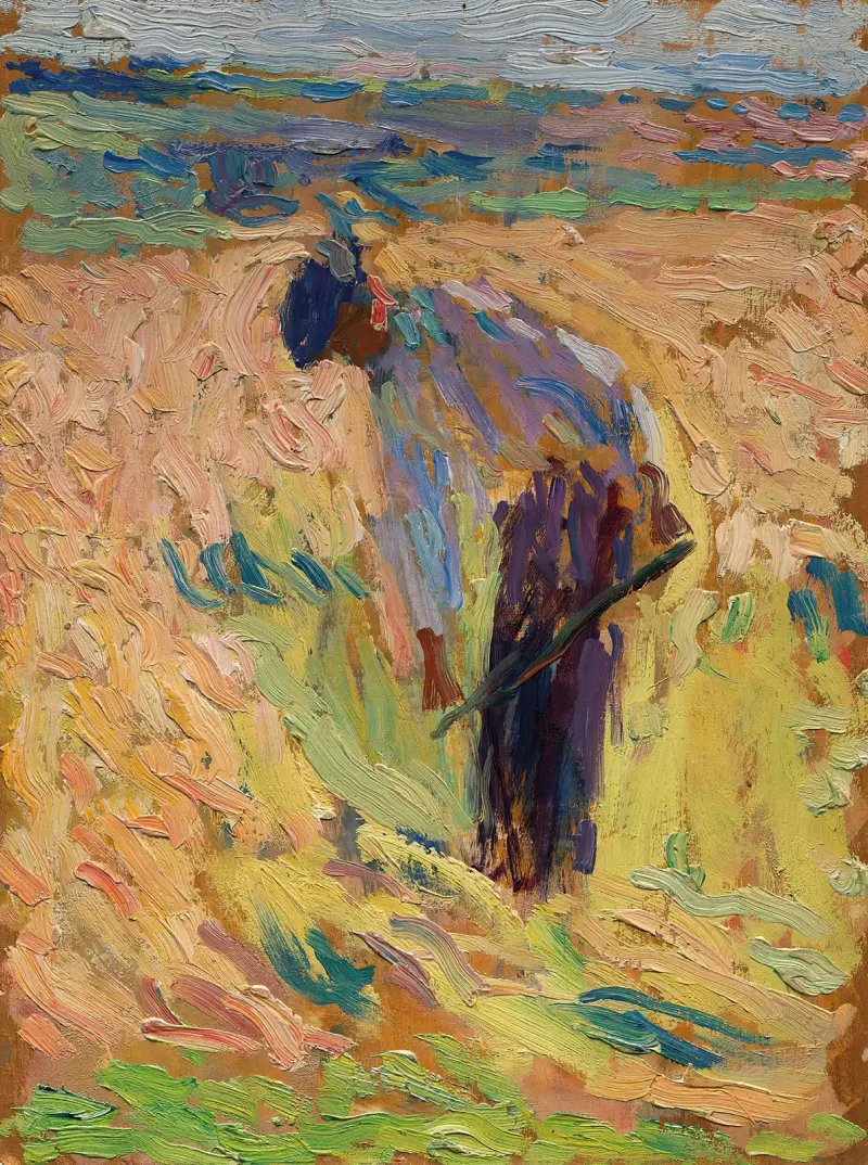 Studie för 'Skörden' av Henri Martin