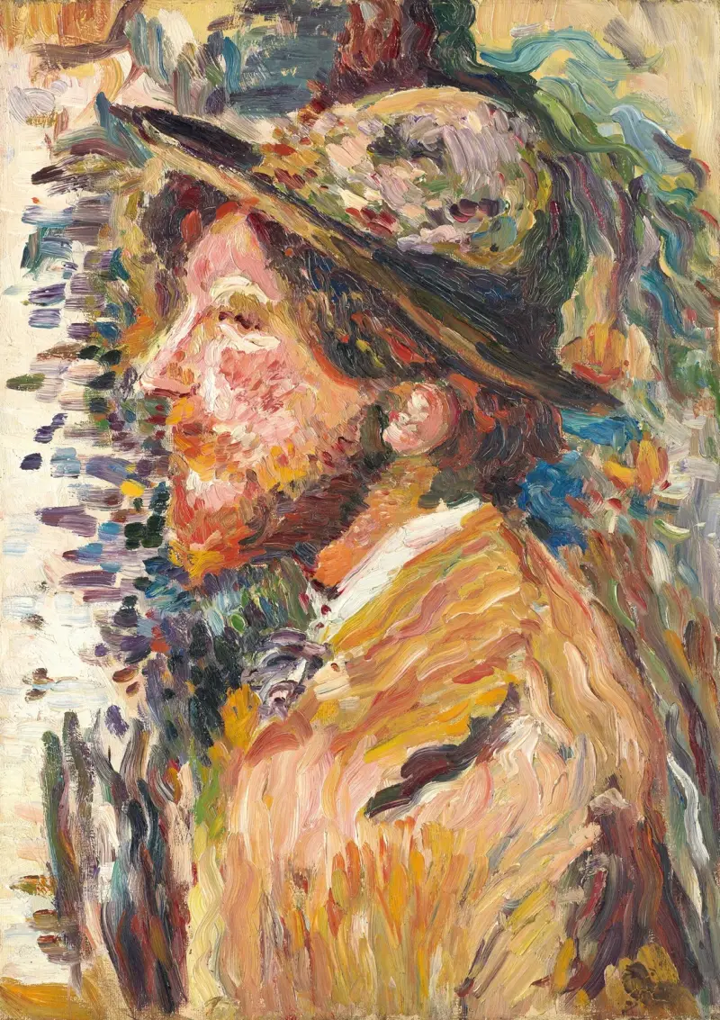 Mansbyst i profil av Henri Martin