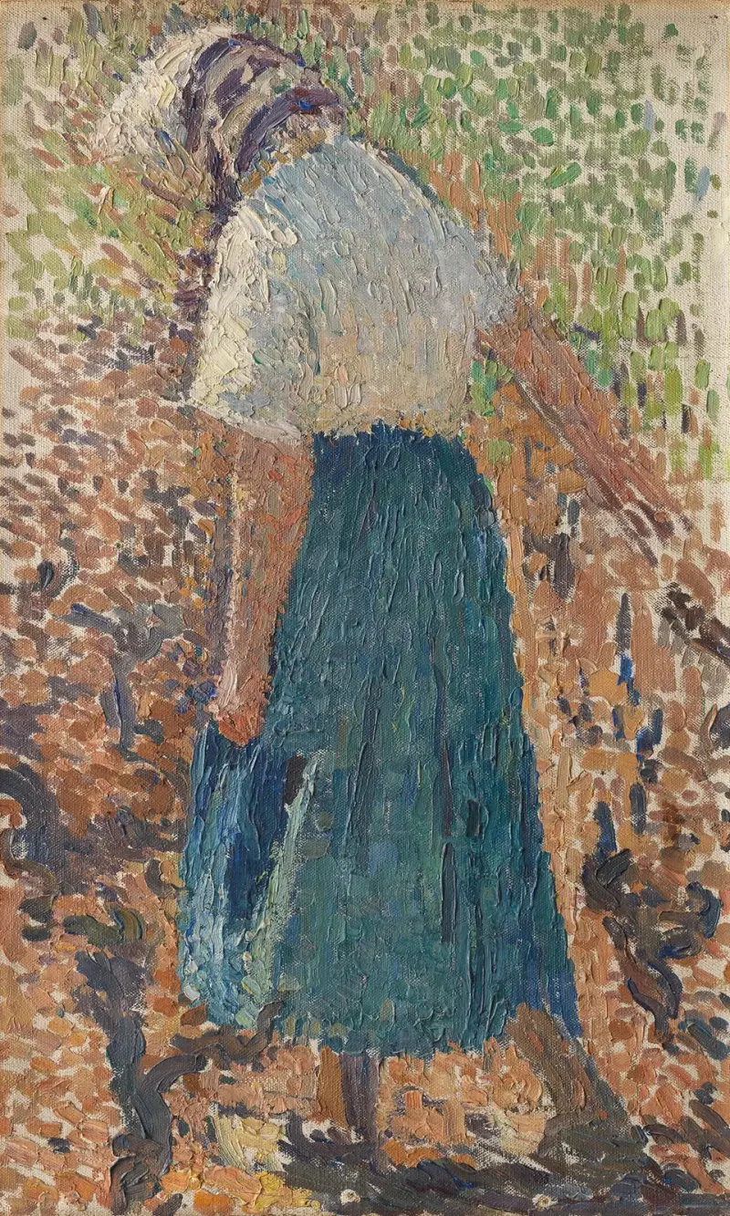 Ung kvinna i vingården av Henri Martin