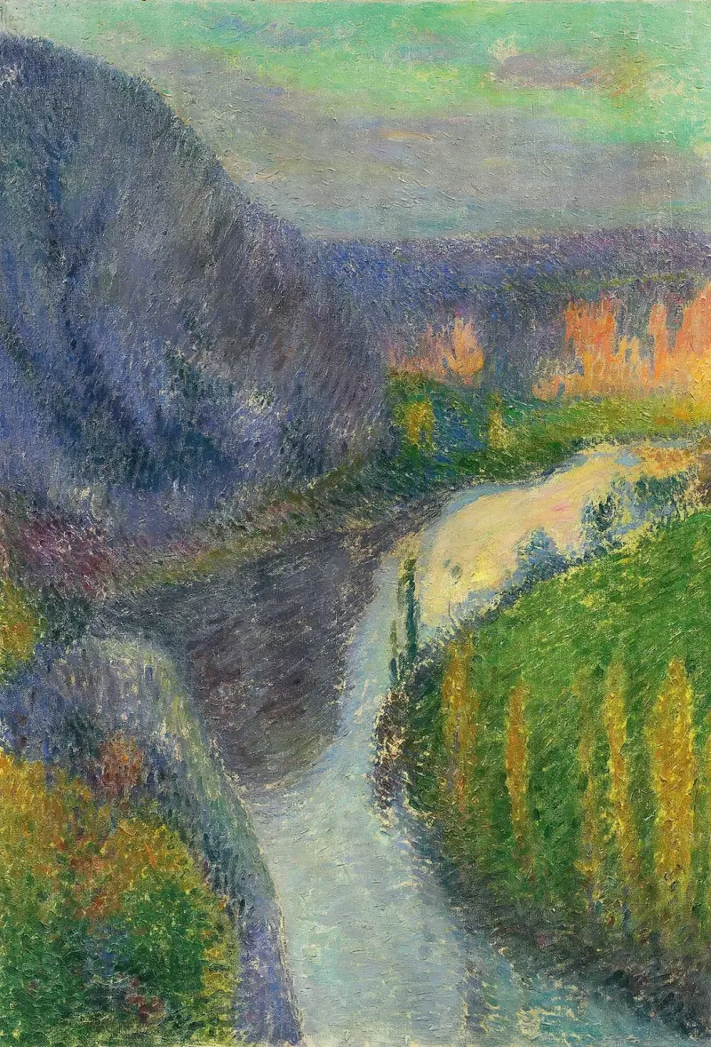 Lots dal, nära Saint-Cirq-Lapopie av Henri Martin