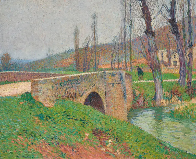 Bron, gråväder av Henri Martin
