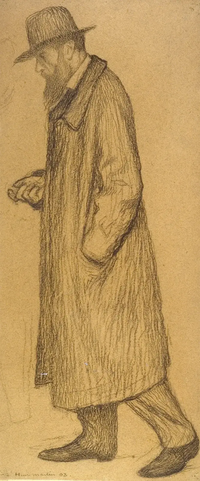 Porträtt av Jean-Paul Laurens av Henri Martin