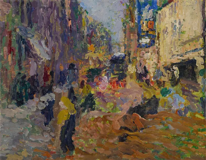 Gatuscen av Henri Martin