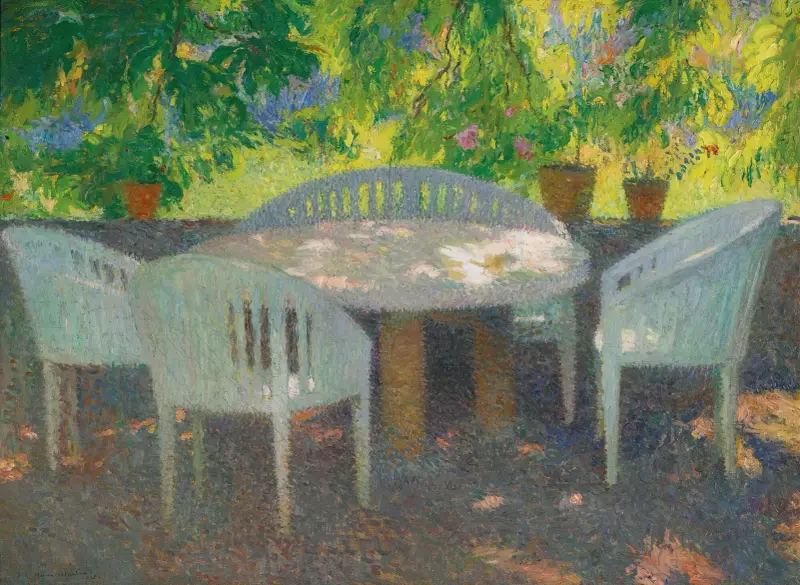 Sous Le Grand Marronier De Marquayrol av Henri Martin