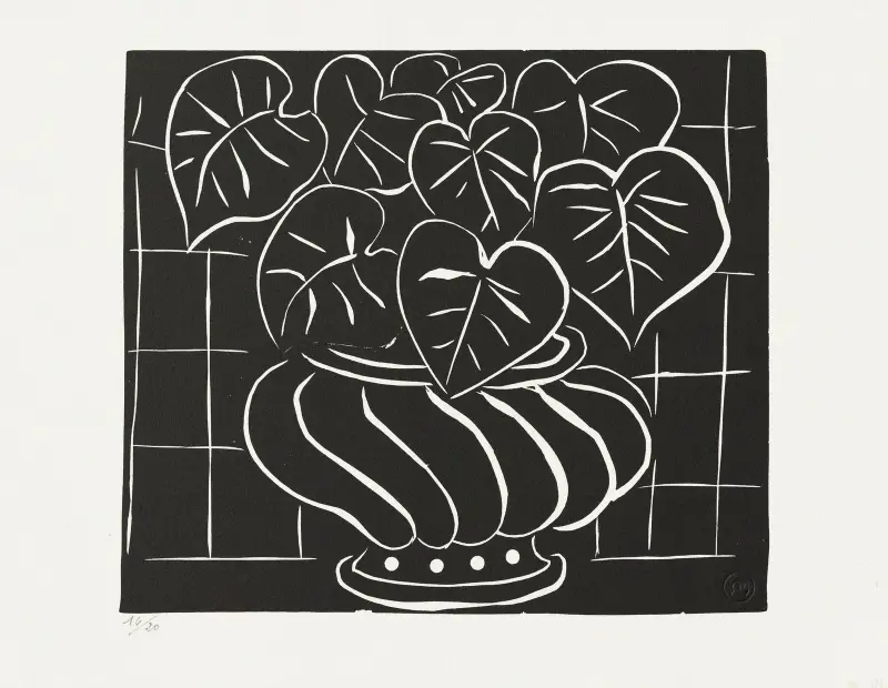 Corbeille de bégonias II av Henri Matisse