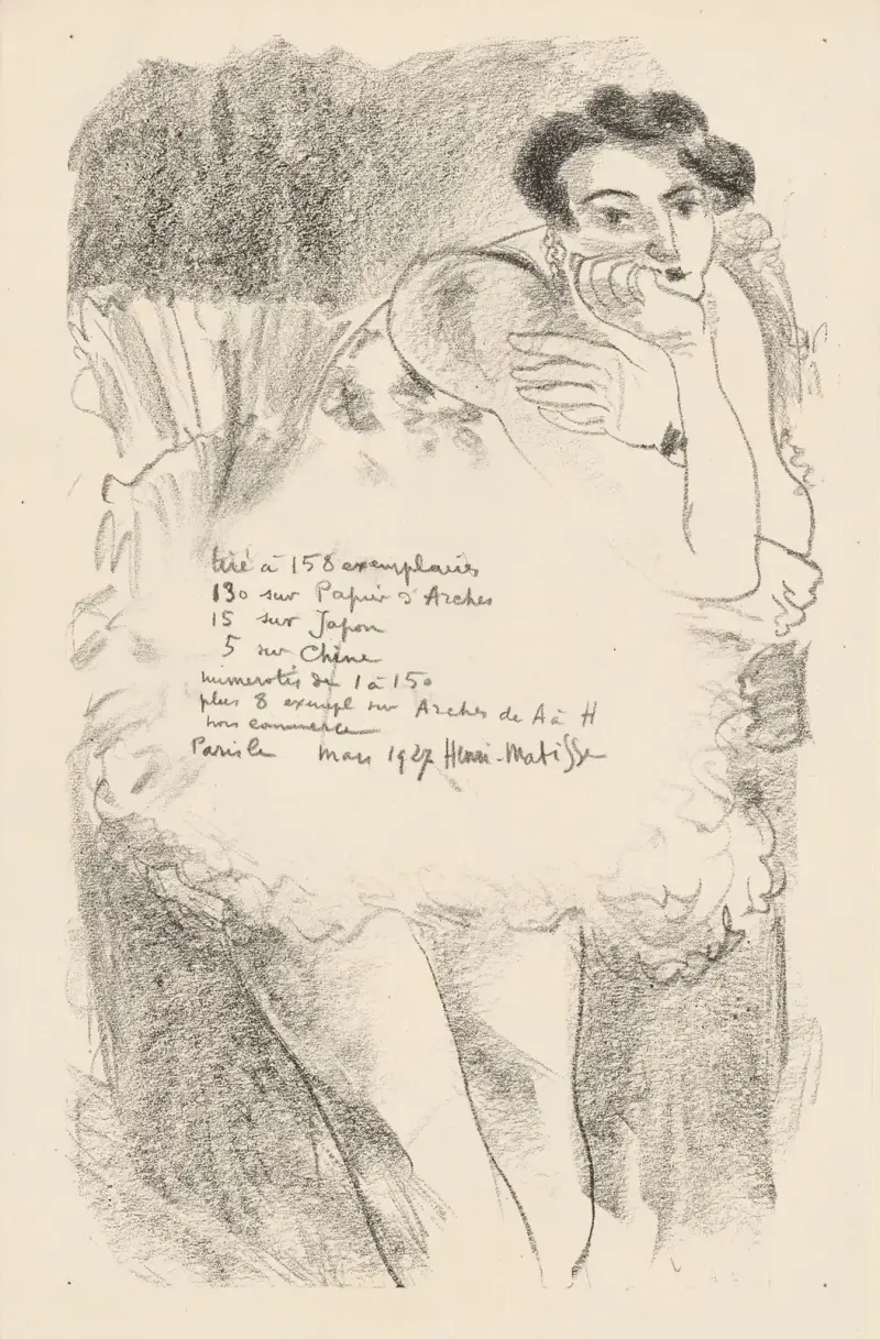 Dix Danseuses – série de 9 planches av Henri Matisse