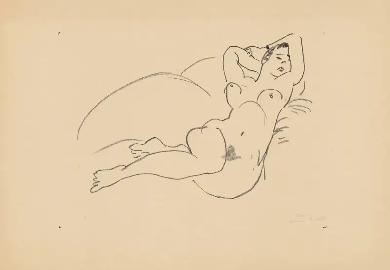 Schlafende Figur von Henri Matisse