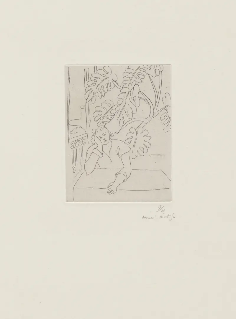 Intérieur au feuillage av Henri Matisse