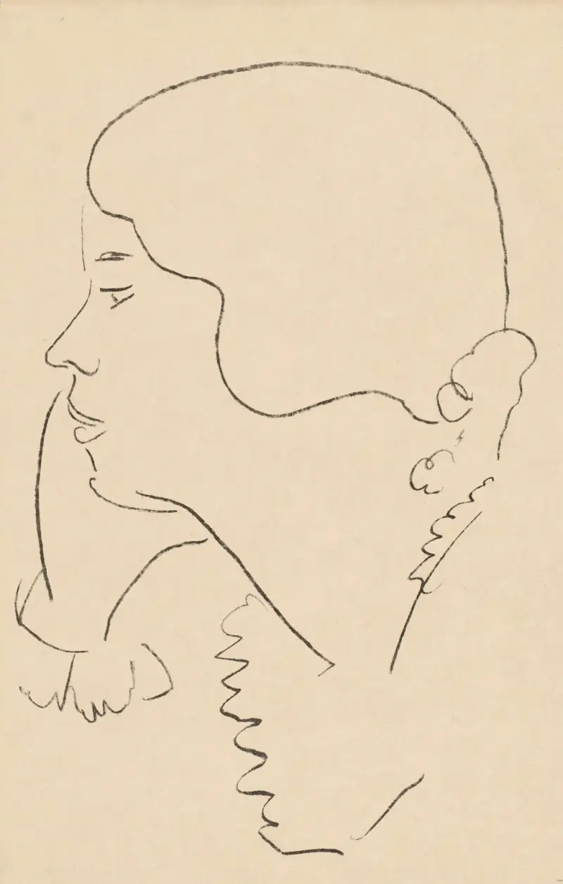 Jeune femme accoudée, 1916 av Henri Matisse