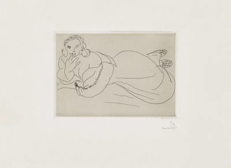 Jeune femme au repos av Henri Matisse