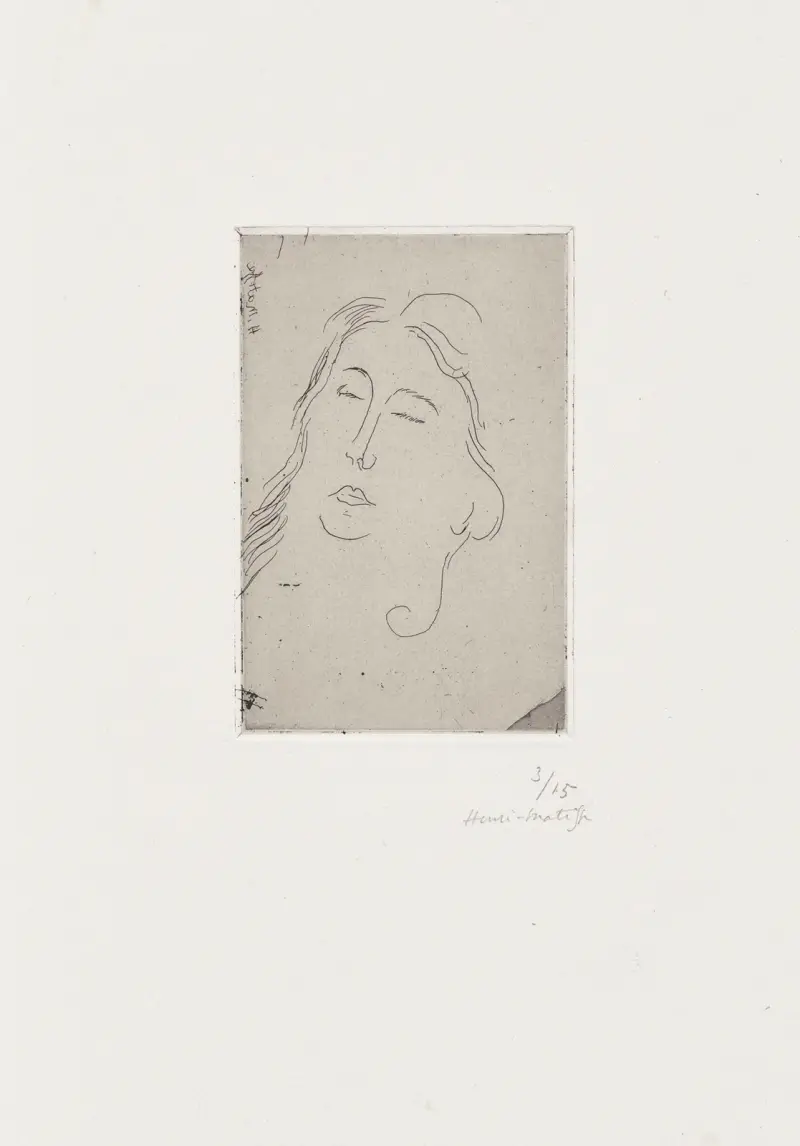 Marguerite med slutna ögon av Henri Matisse
