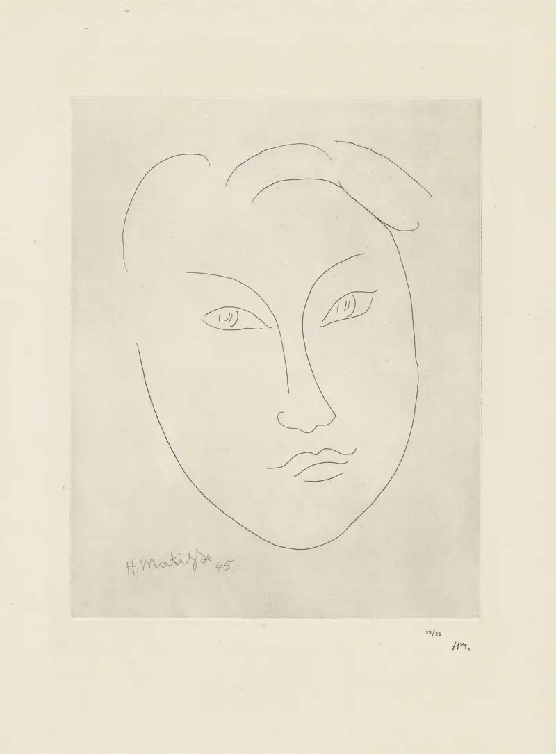 Masque de jeune garçon av Henri Matisse