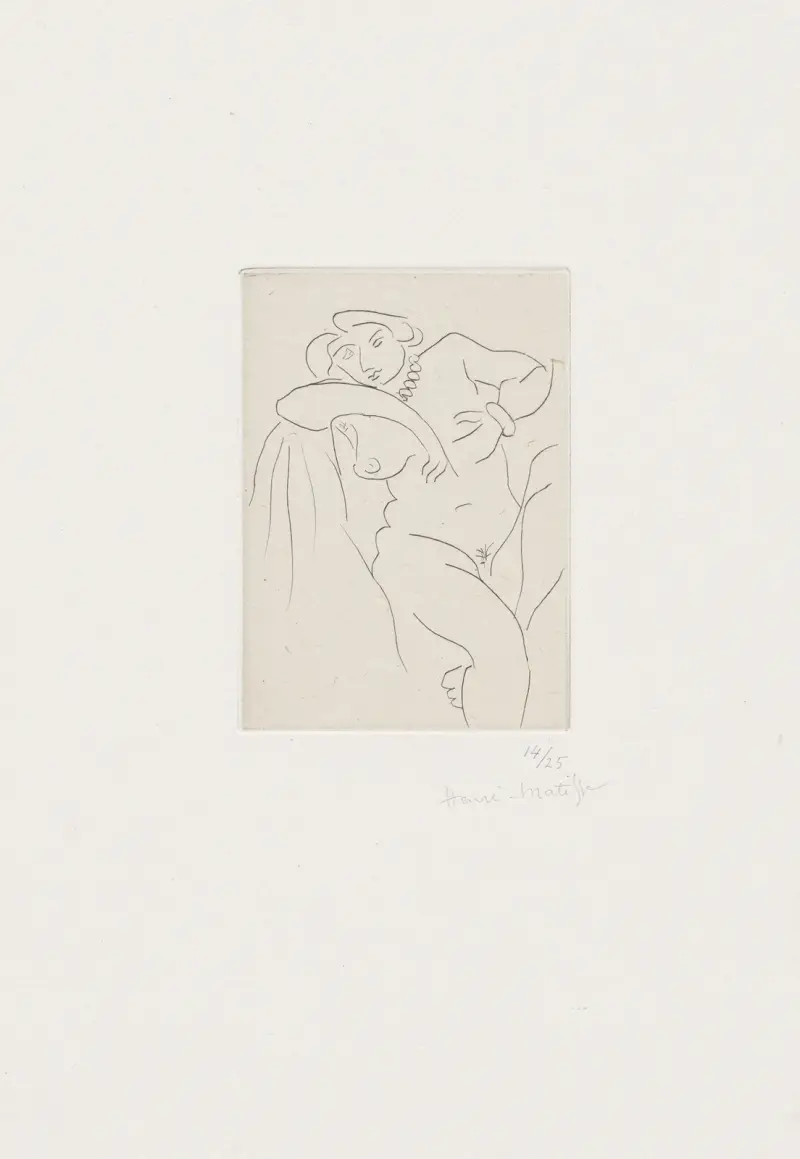 Nu assis au collier de perles av Henri Matisse