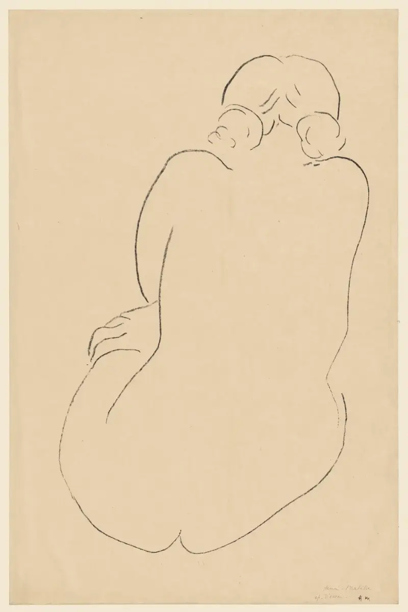 Sitzender Akt, von hinten gesehen von Henri Matisse