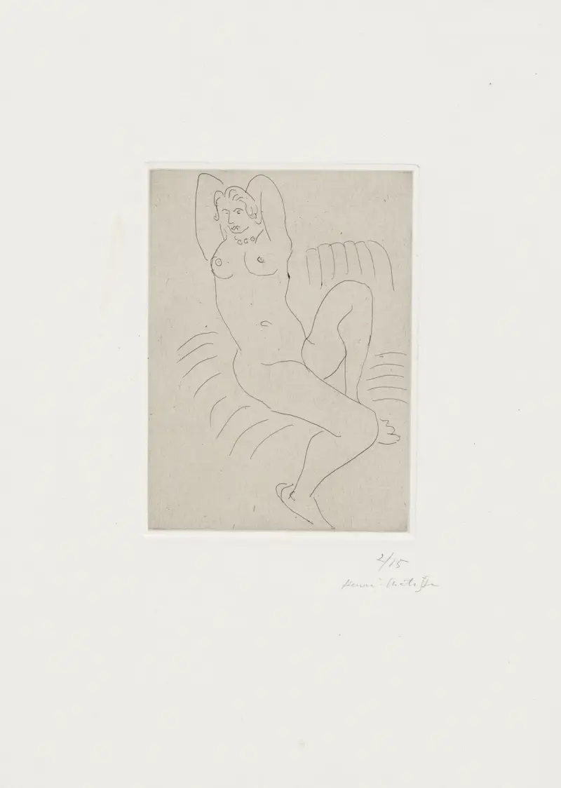 Akt w pasiastym fotelu, Henri Matisse