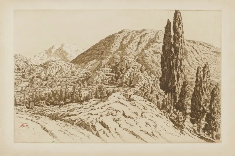 Ax-les-Thermes av Henri Rivière