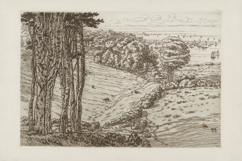 Viken vid Douarnenez av Henri Rivière