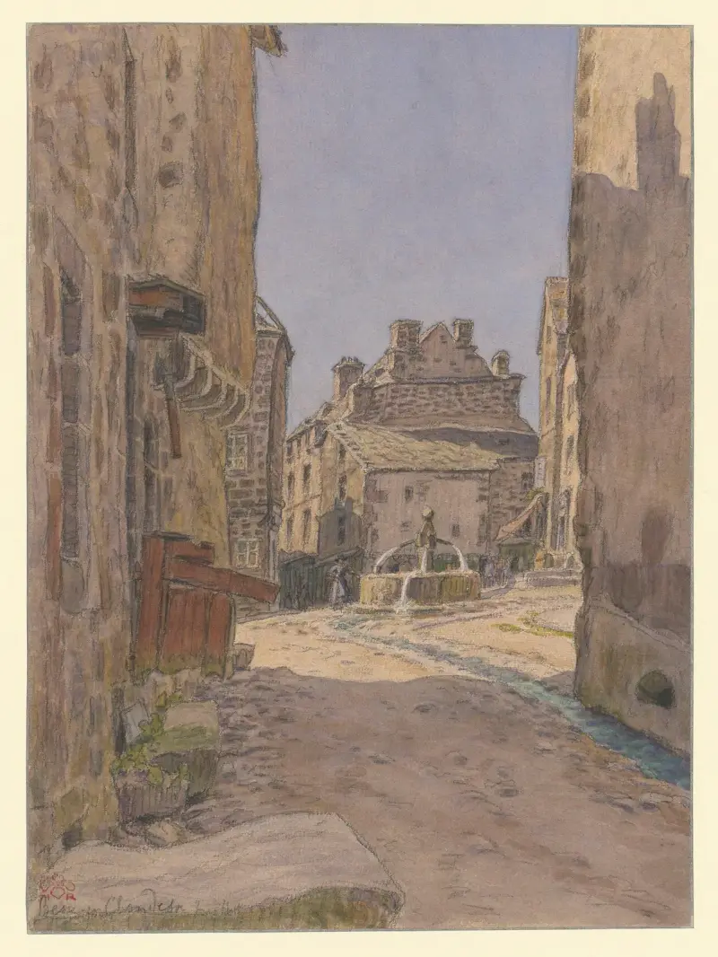 Besse-en-Chandesse av Henri Rivière
