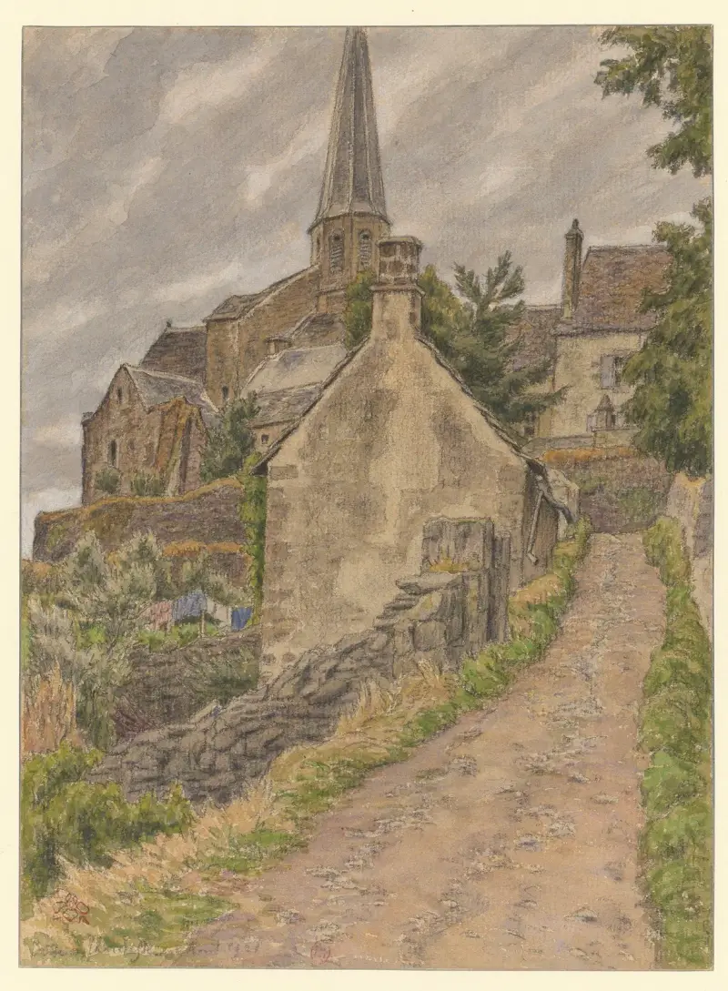 Besse-en-Chandesse av Henri Rivière