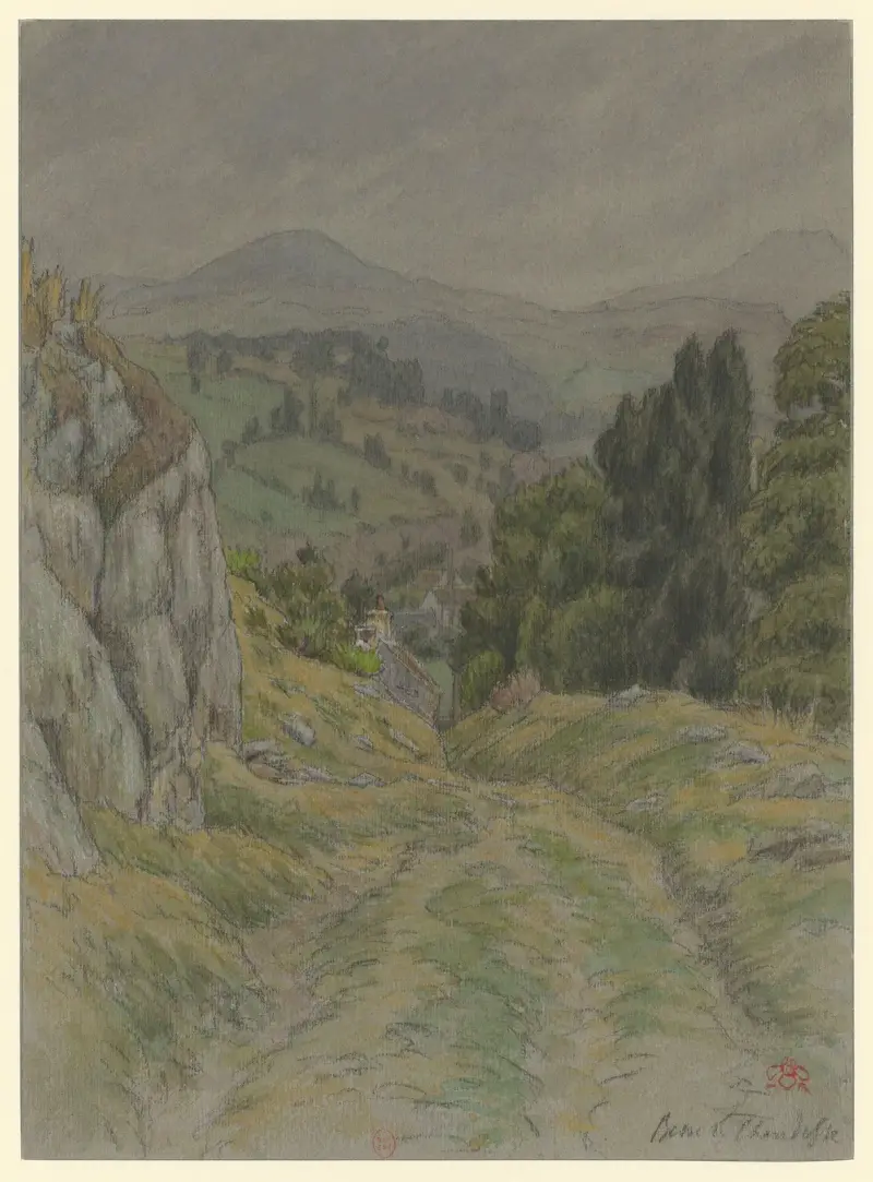 Besse-en-Chandesse av Henri Rivière