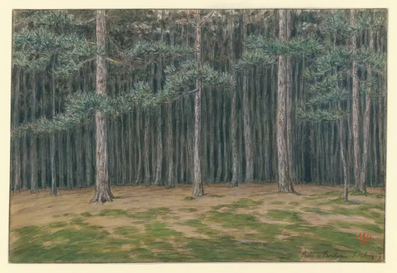 Bois de Boulogne av Henri Rivière