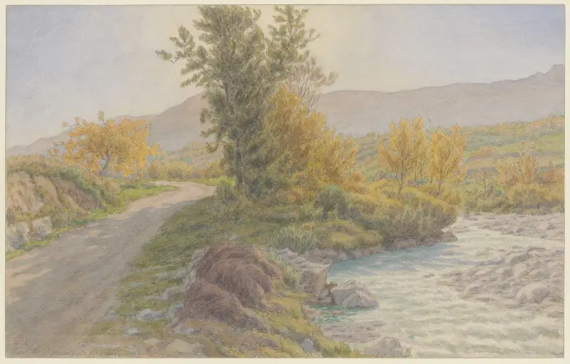Buis-les-Baronnies, bords du Menon av Henri Rivière