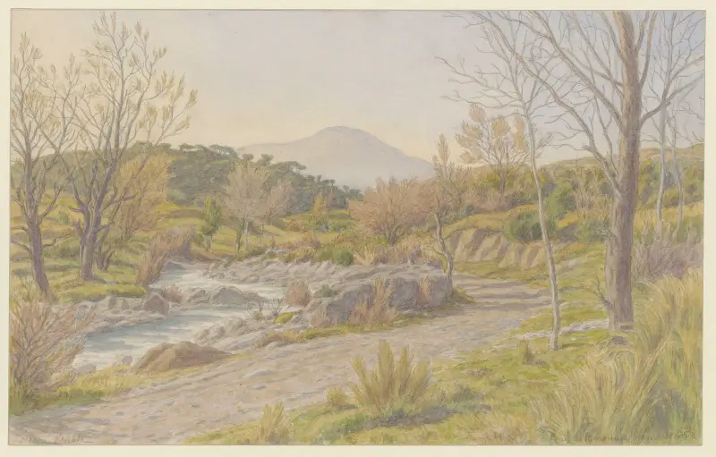Buis-les-Baronnies, Le Menon, vintereftermiddag av Henri Rivière