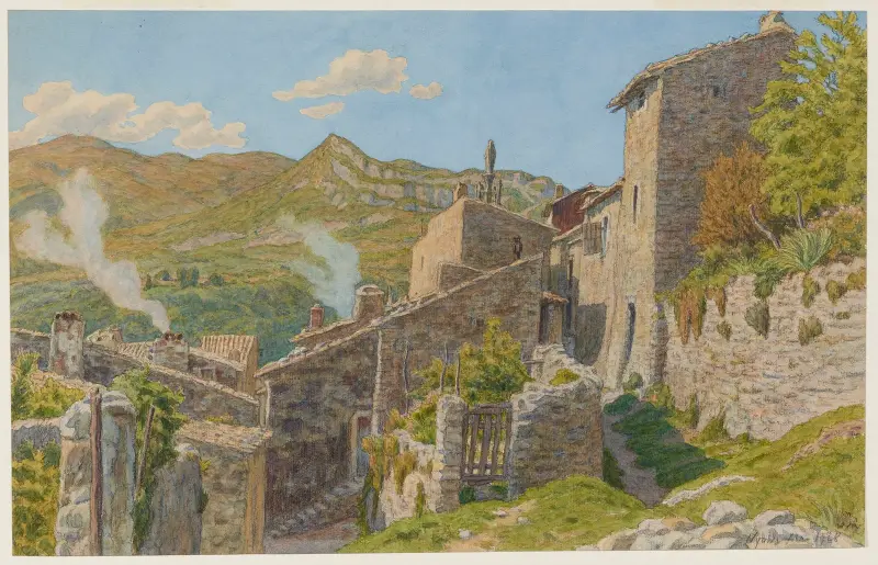 I den gamla staden. Nyons av Henri Rivière