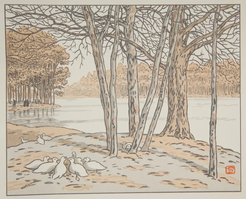Bois de Boulogne av Henri Rivière