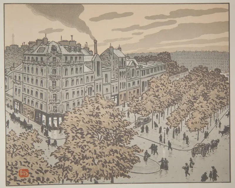 Du Boulevard de Clichy av Henri Rivière